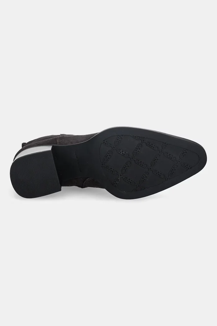 Michael Michael Kors Велурени боти Lex в кафяво с дебел ток 40F5LXME5S.251