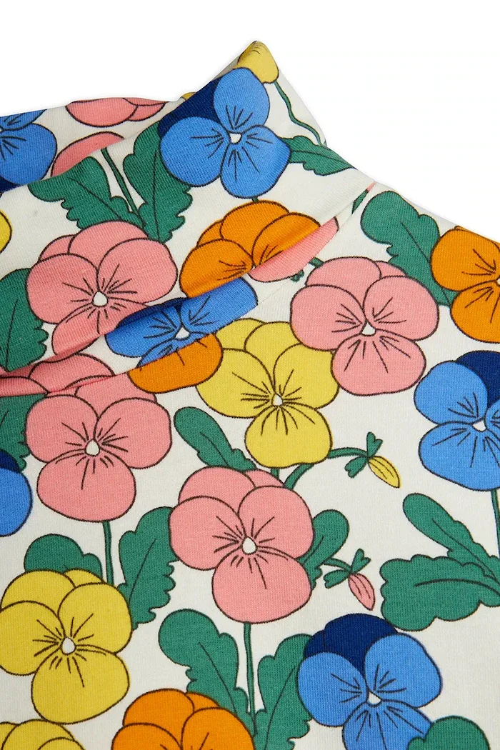 MINI RODINI блуза с дълги ръкави за деца от памук с еластан Violas многоцветна 26720126