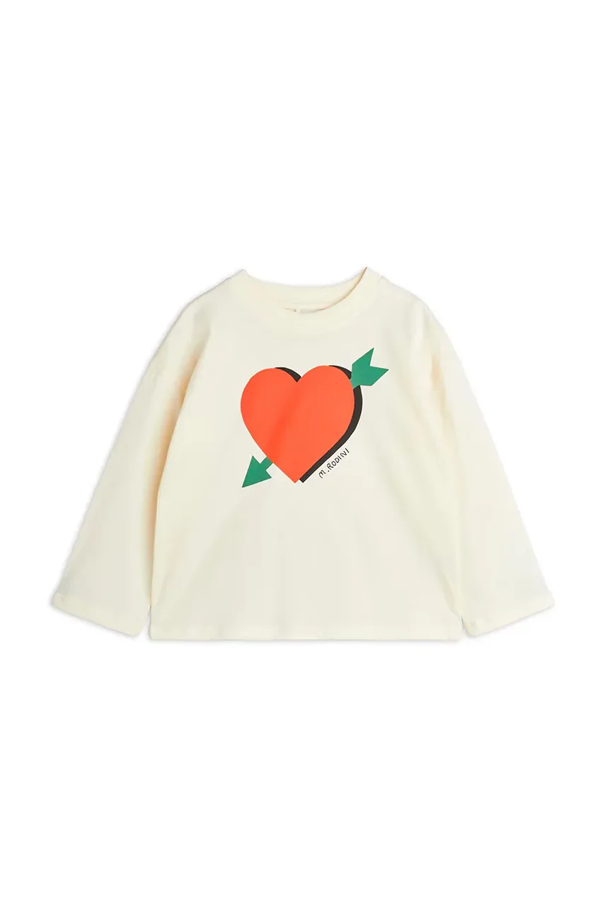 MINI RODINI Детска блуза с дълги ръкави Arrowed heart