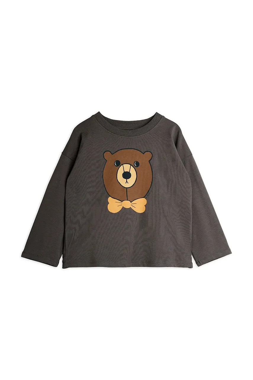 MINI RODINI Детска блуза с дълги ръкави Bear