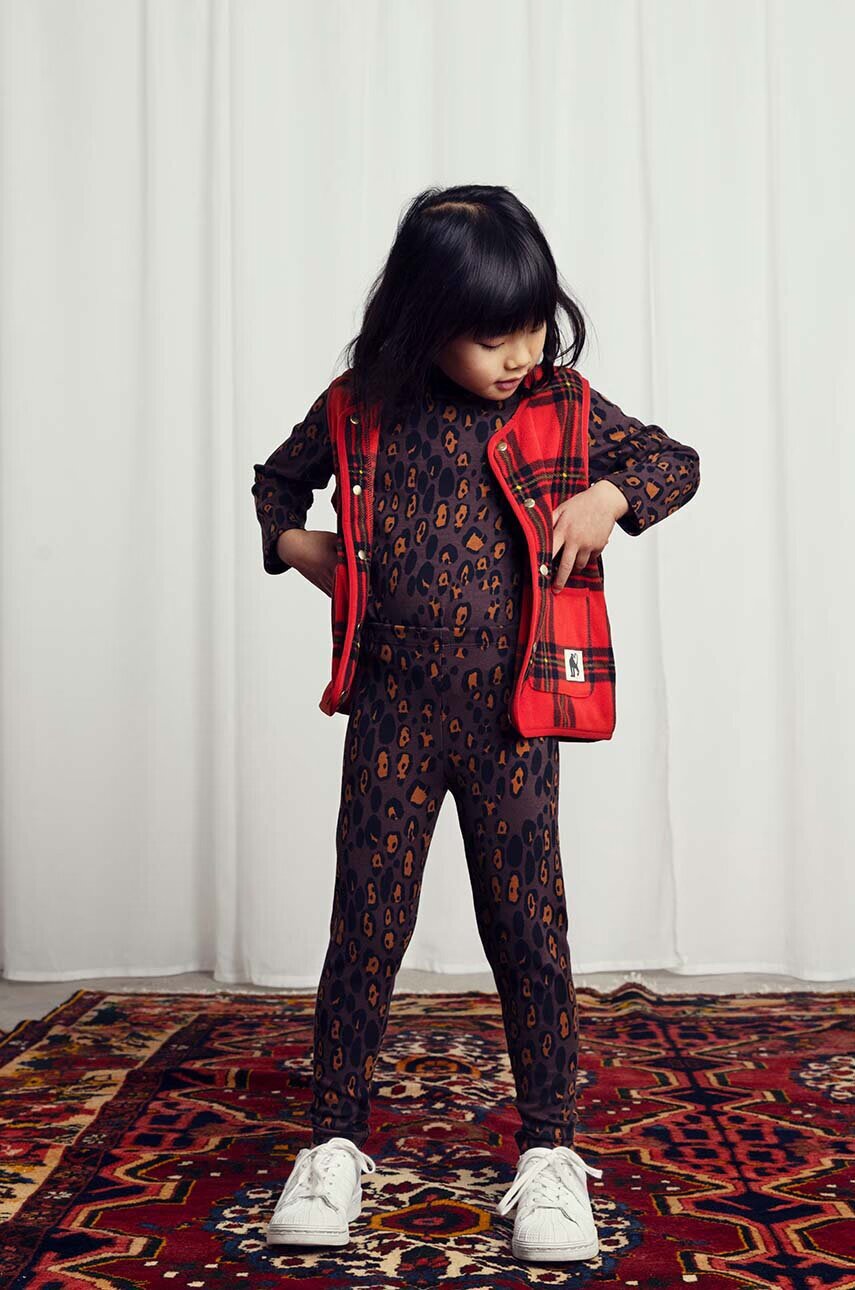 MINI RODINI Детска блуза с дълги ръкави Leopard