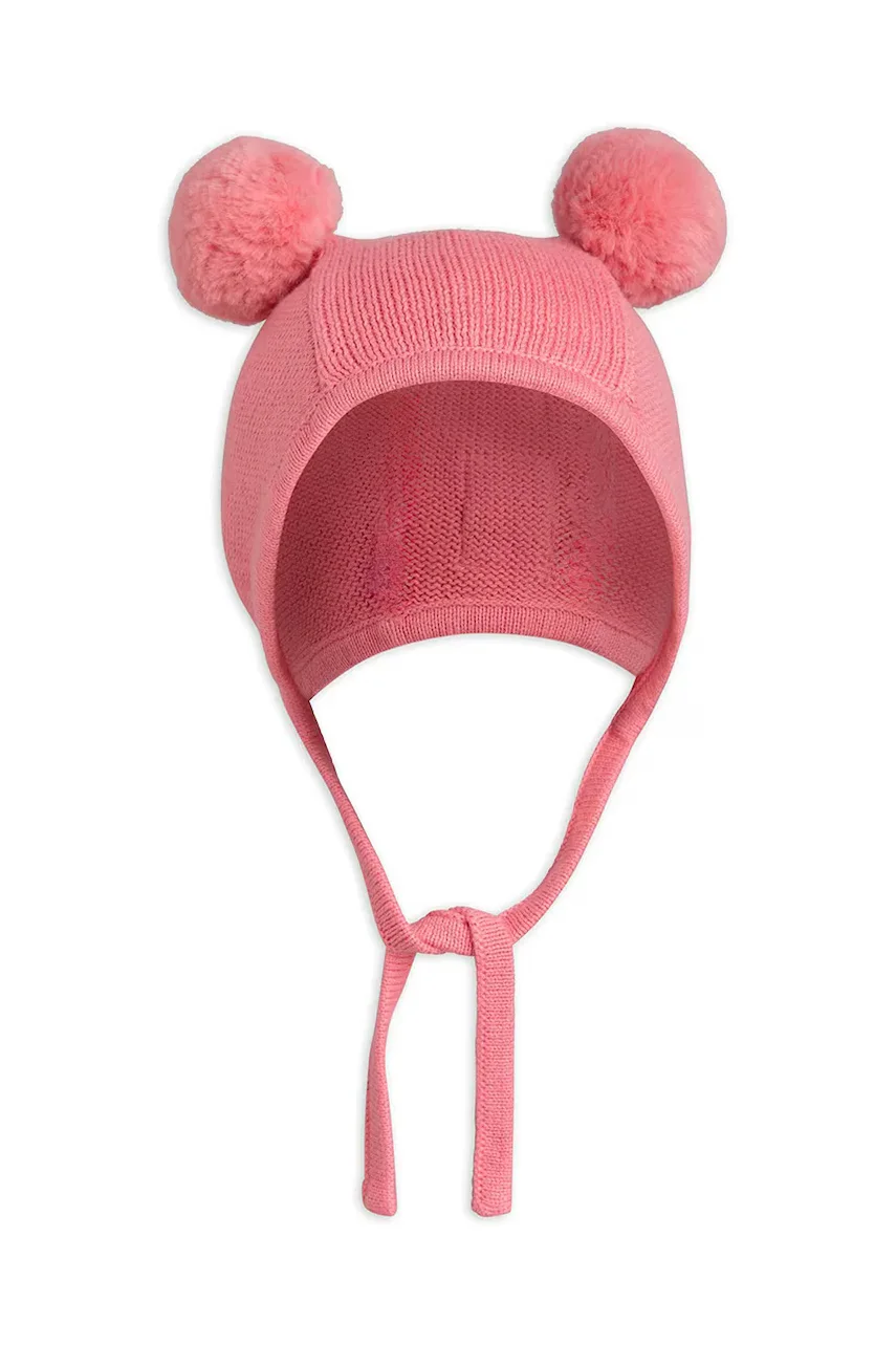 MINI RODINI Детска памучна шапка Fine knit