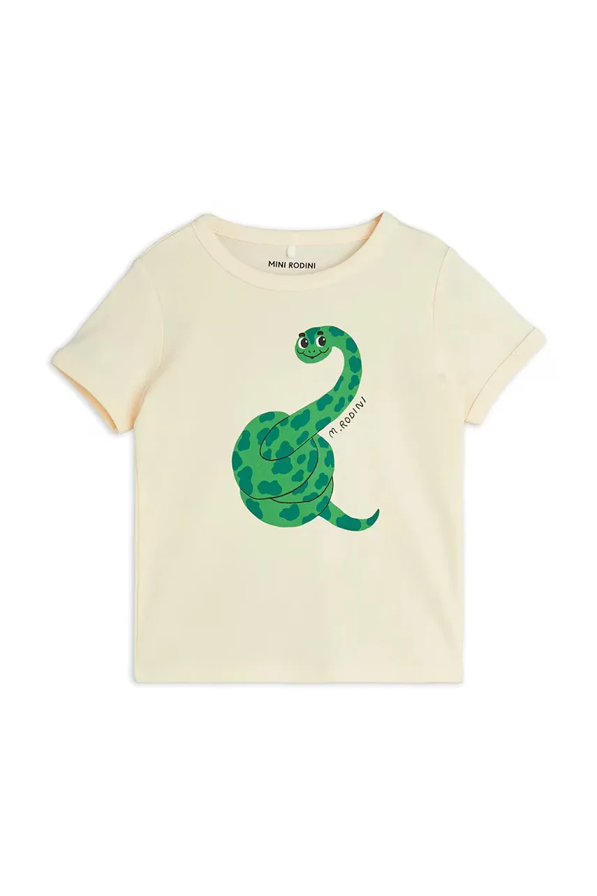 MINI RODINI Детска памучна тениска Snake