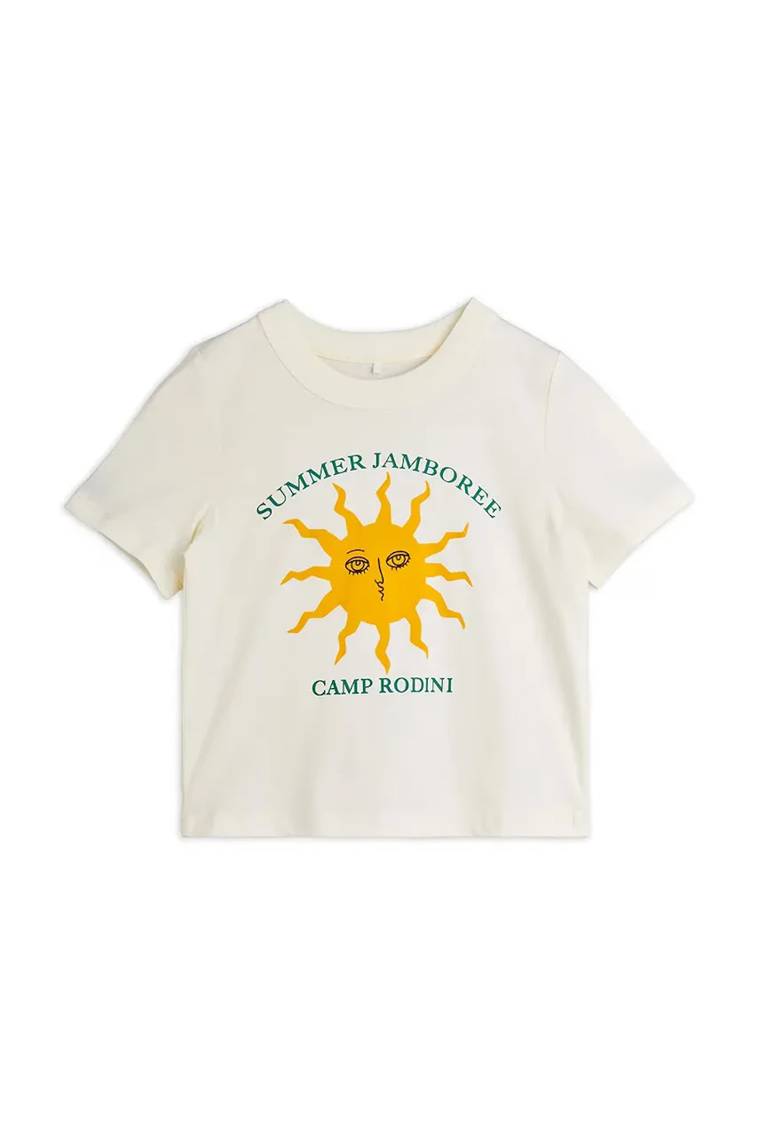 MINI RODINI Детска памучна тениска Sun