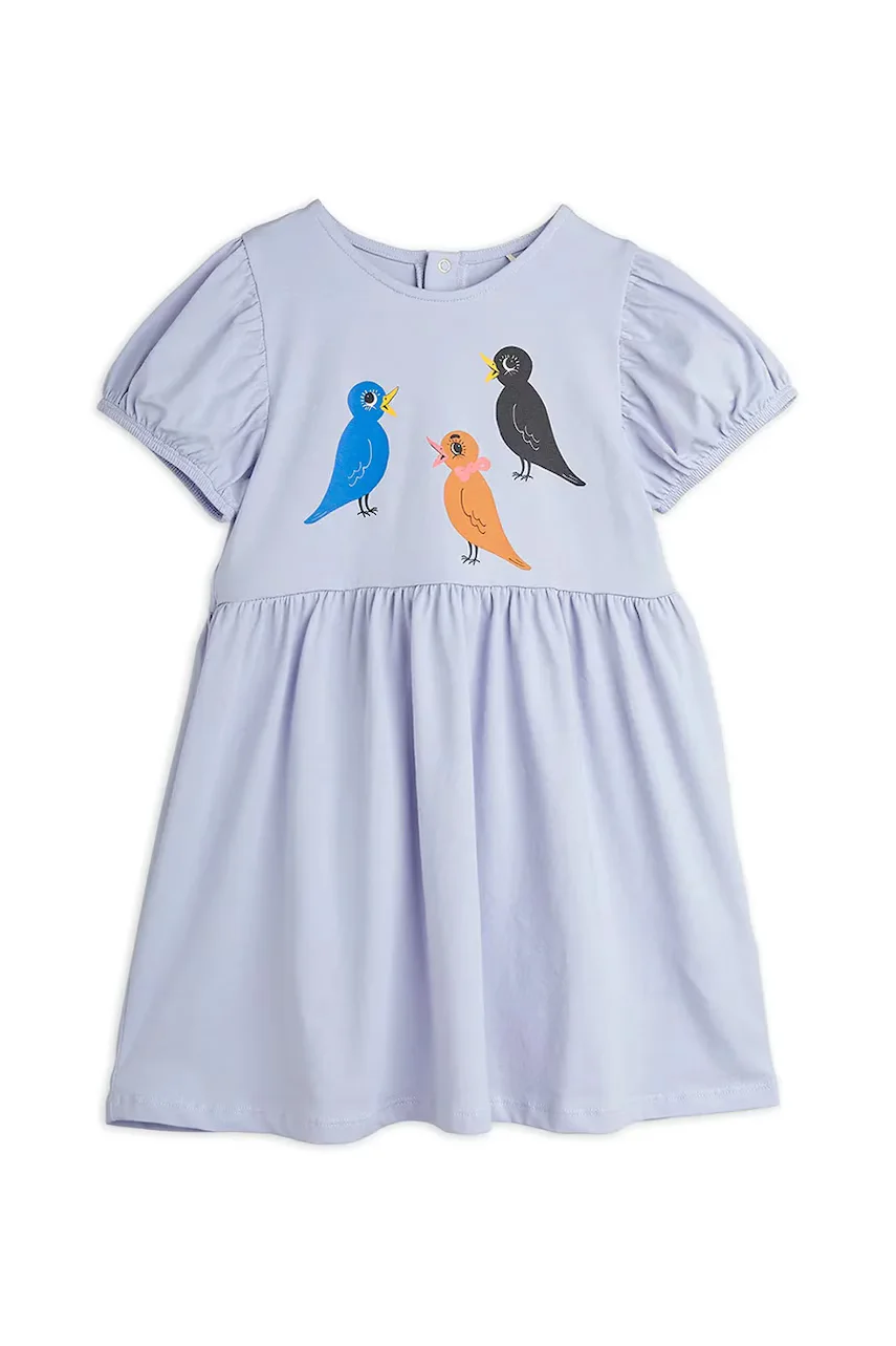 MINI RODINI Детска рокля Birds