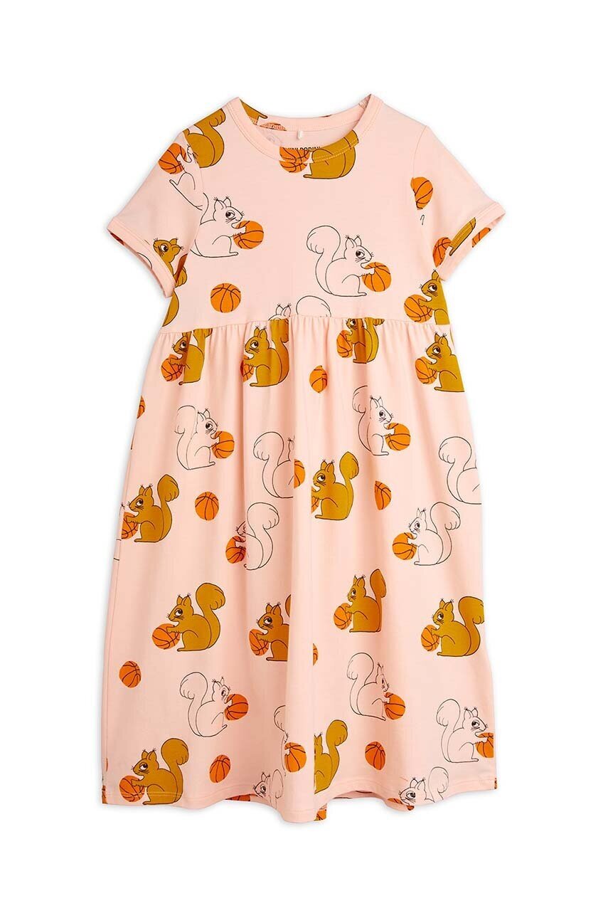 MINI RODINI Детска рокля Squirrels