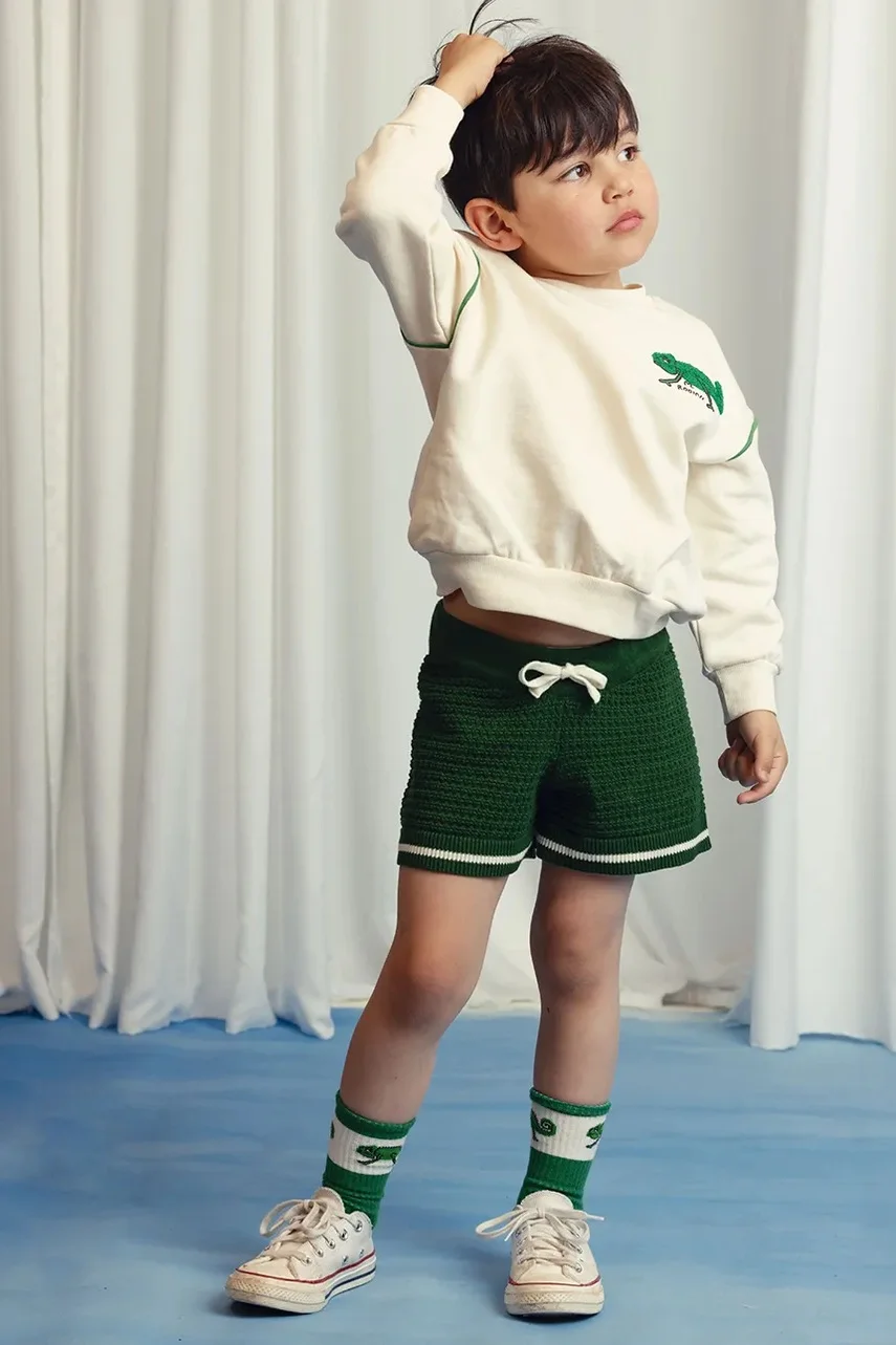 MINI RODINI Детски памучен къс панталон