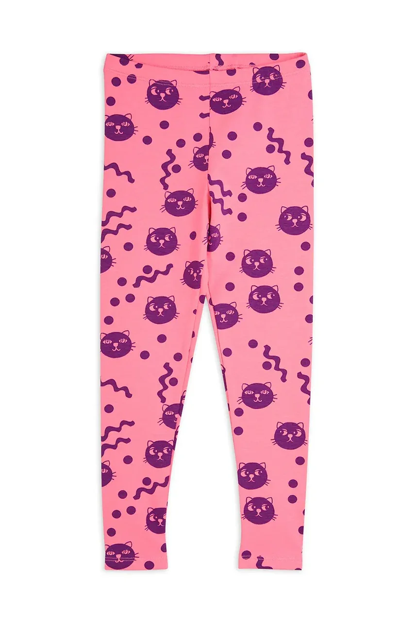 MINI RODINI Детски памучен клин Squiggly cats