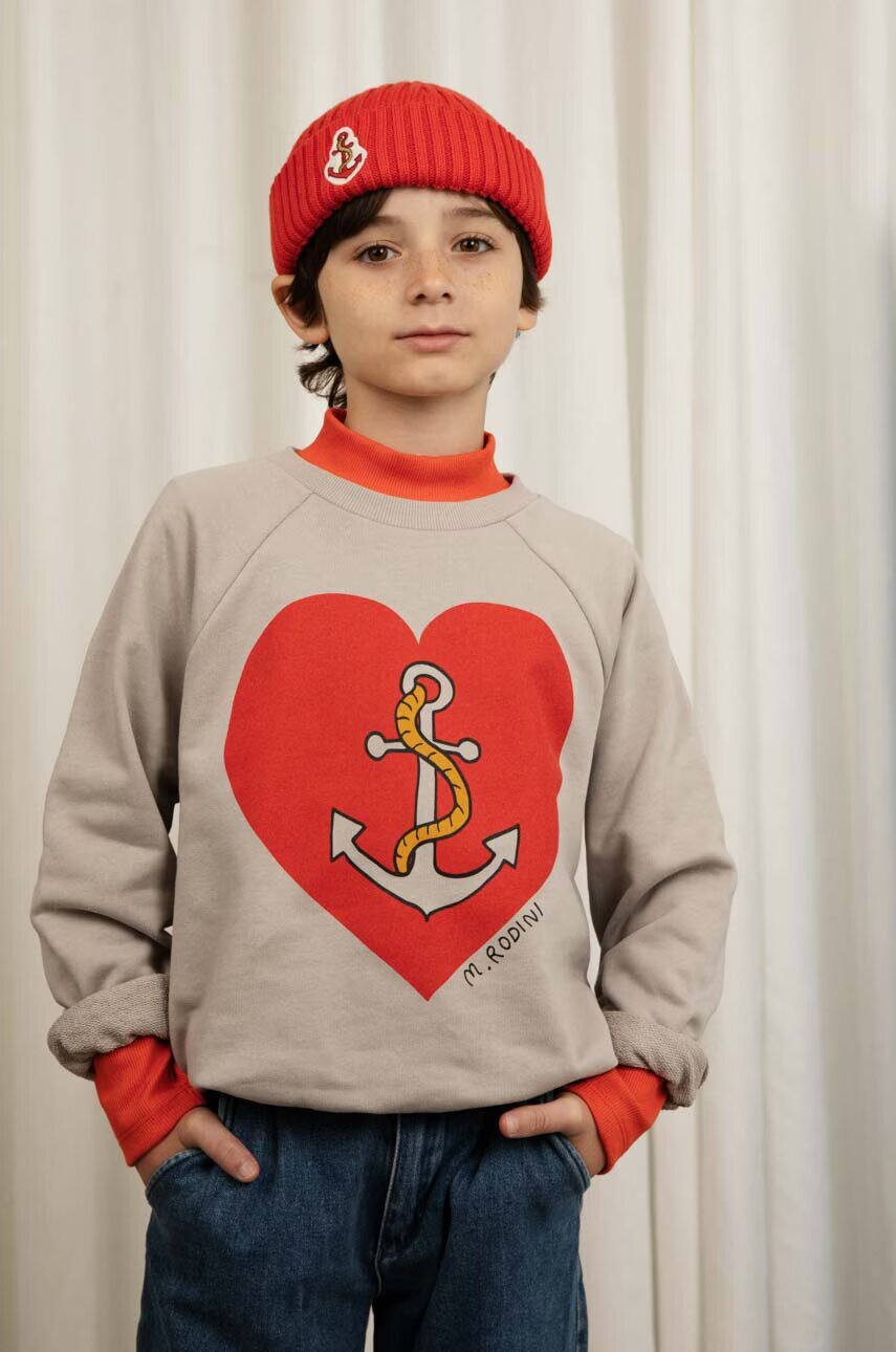 MINI RODINI Детски памучен суичър