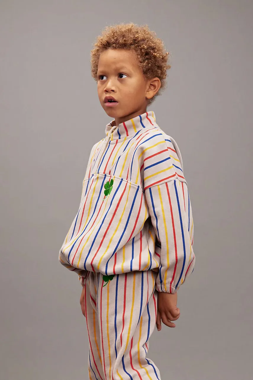 MINI RODINI Детски памучен суичър Clover