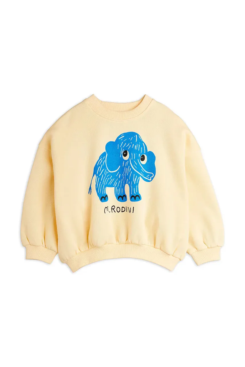 MINI RODINI Детски памучен суичър Mammoths