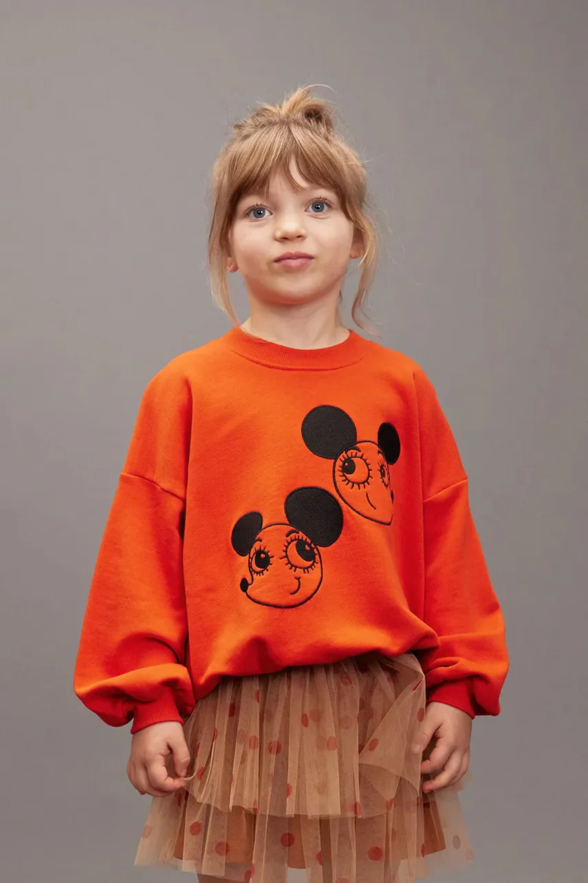 MINI RODINI Детски памучен суичър Ritzratz