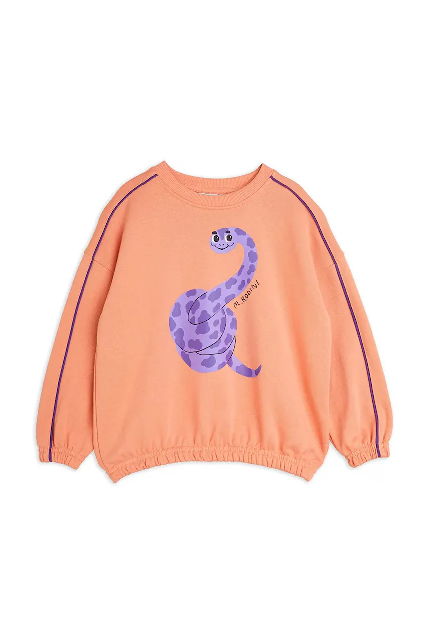 MINI RODINI Детски памучен суичър Snake