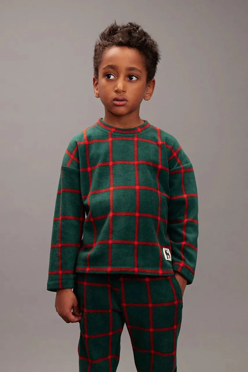 MINI RODINI Детски поларен суичър