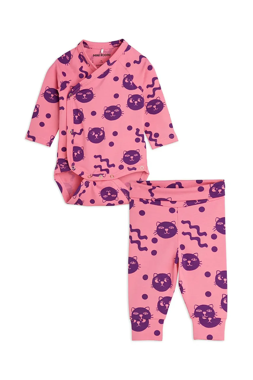 MINI RODINI Комплект за бебета Squiggly cats