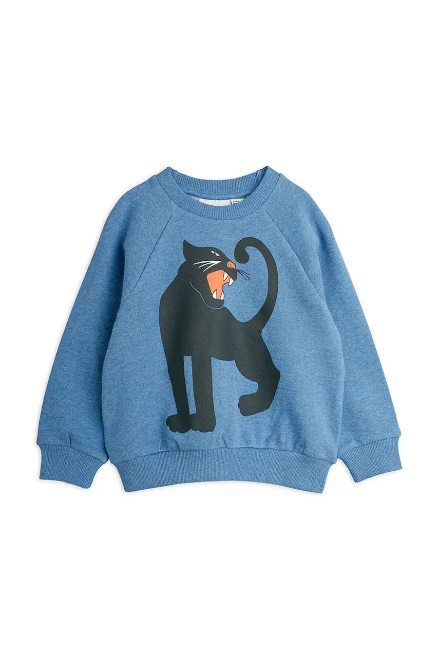 MINI RODINI Памучен суичър Panther