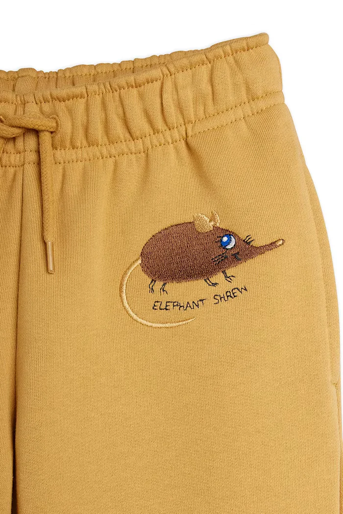 MINI RODINI спортен панталон за деца от памук Elephant кафяв 26730111