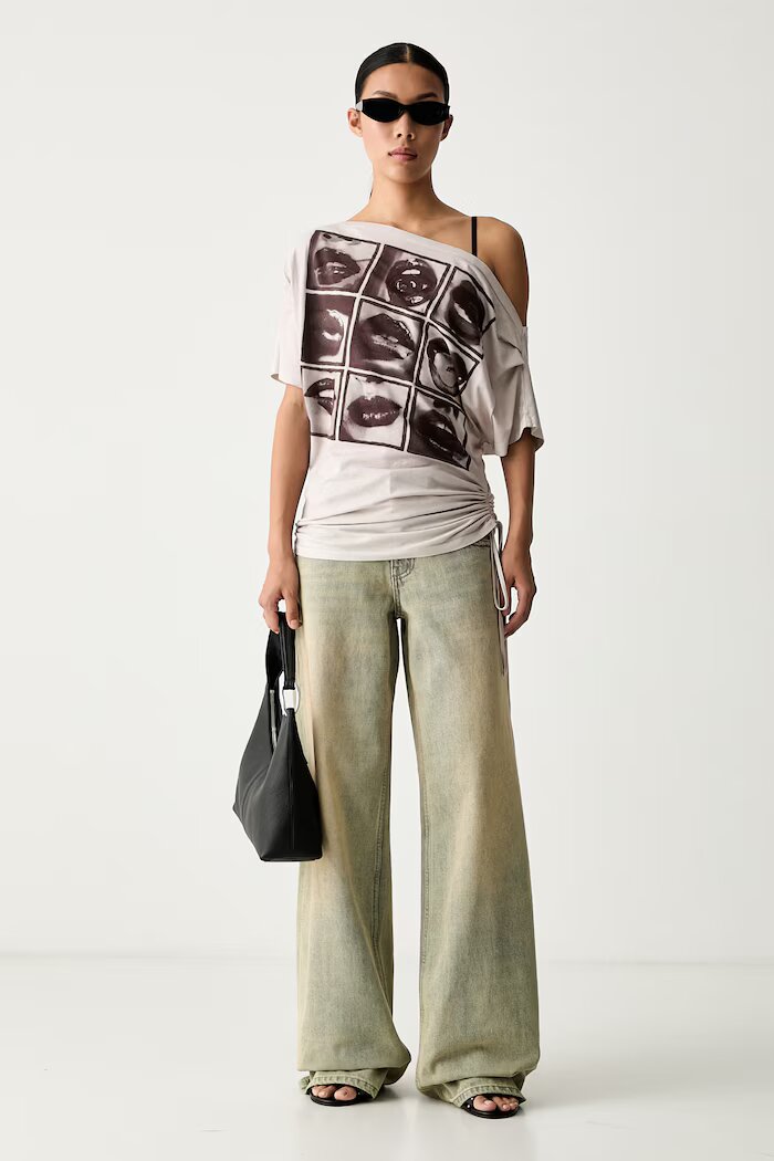 Miss Sixty дънки wide leg дамски сини 6M2JJ43400