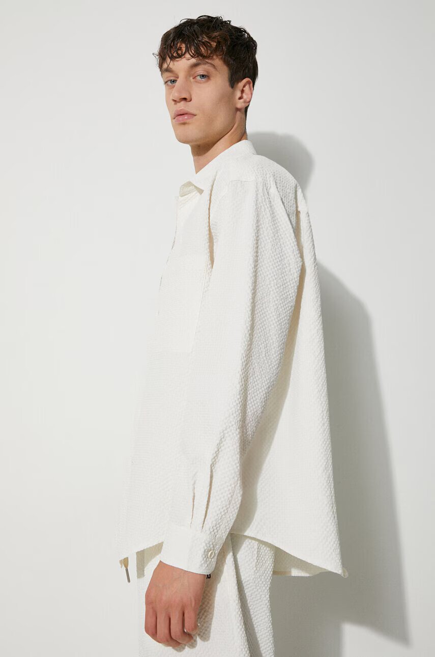 MKI MIYUKI ZOKU Риза Seersucker Dress Shirt