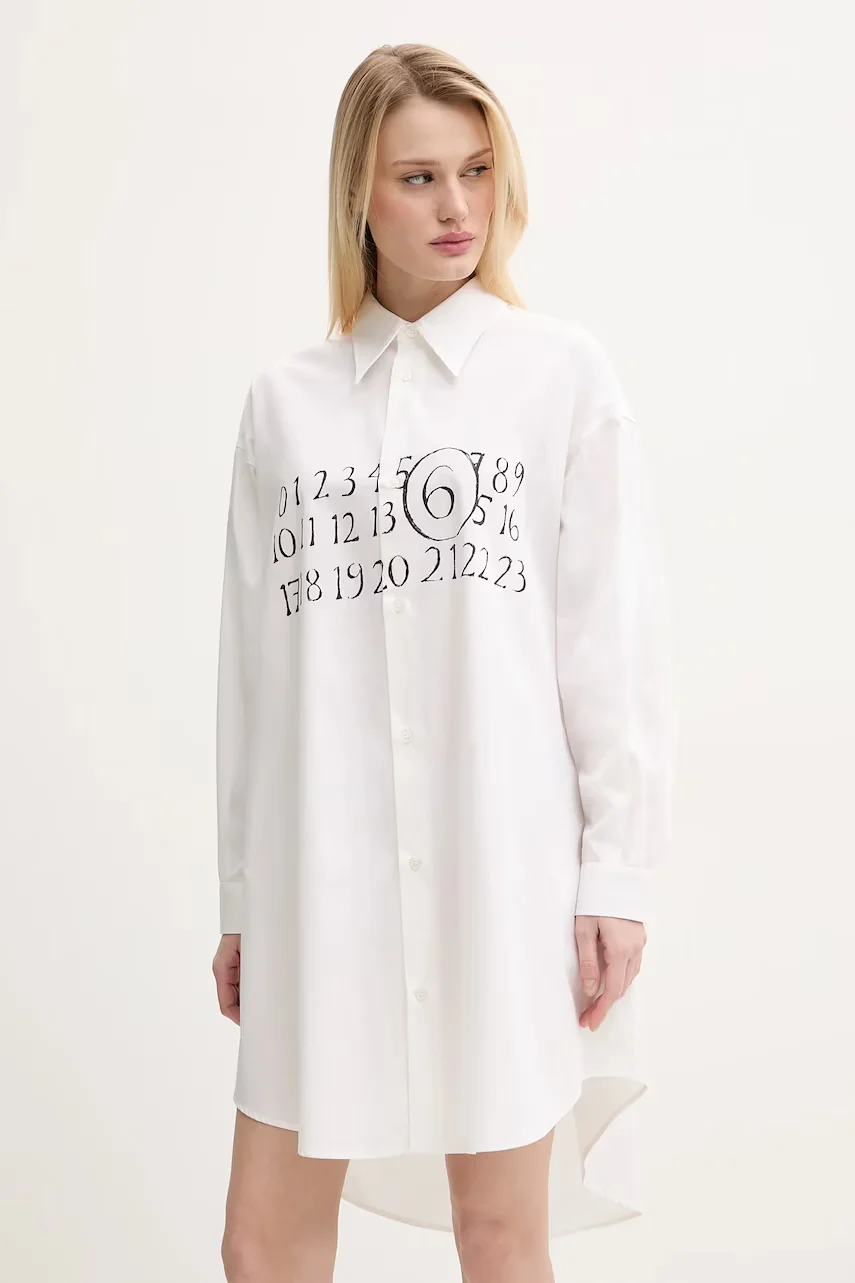 MM6 MAISON MARGIELA Памучна рокля