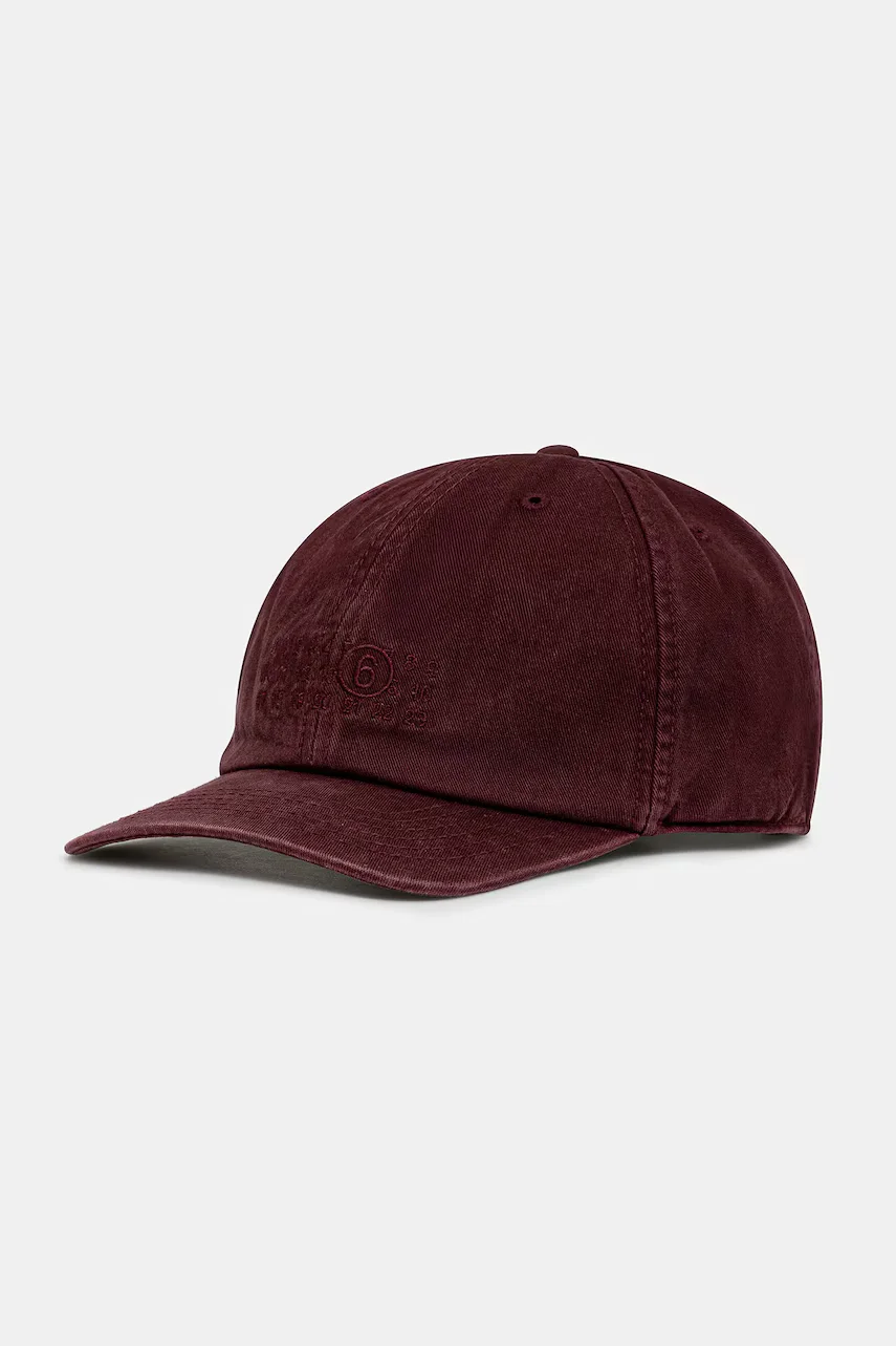 MM6 MAISON MARGIELA Памучна шапка с козирка