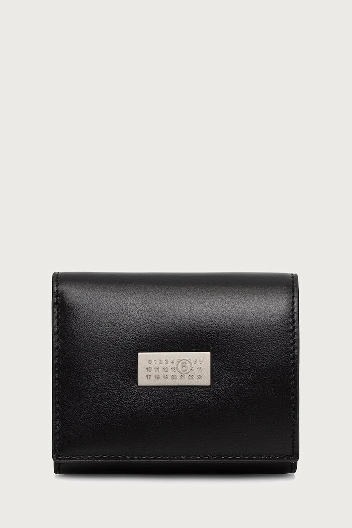 MM6 MAISON MARGIELA портфейл от кожа черен SA6UI0030-P9201