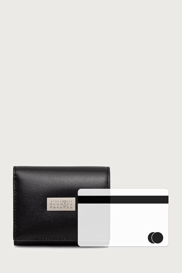MM6 MAISON MARGIELA портфейл от кожа черен SA6UI0030-P9201