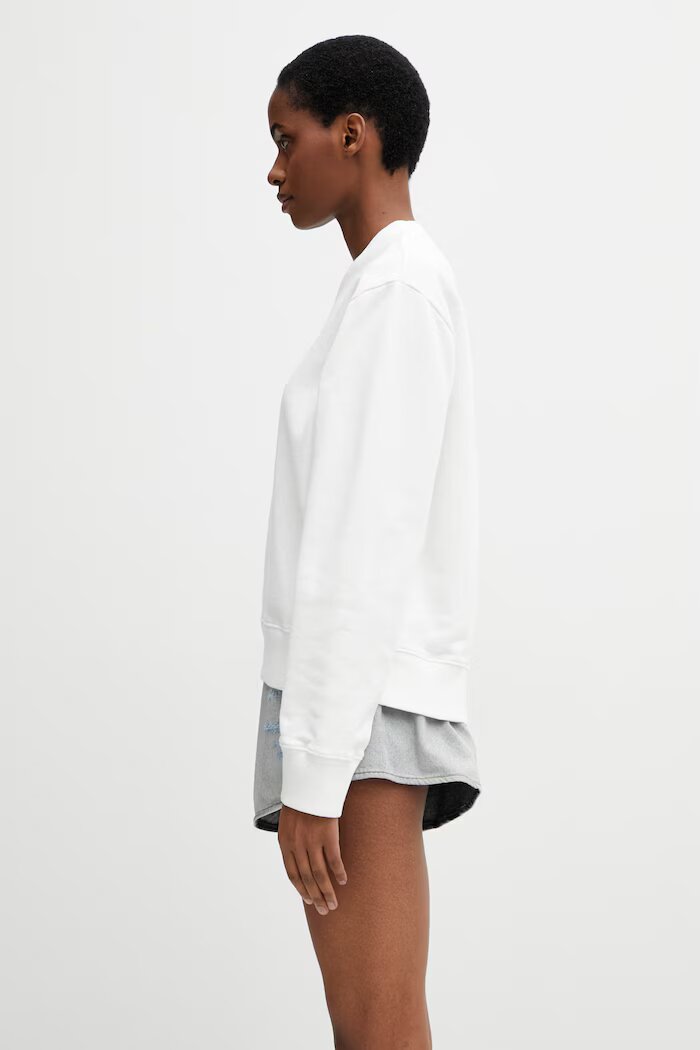 MM6 MAISON MARGIELA суичър дамски от памук бял S62GU0145.M25014