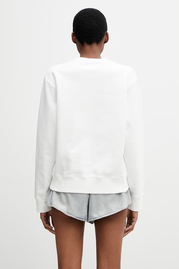 MM6 MAISON MARGIELA суичър дамски от памук бял S62GU0145.M25014