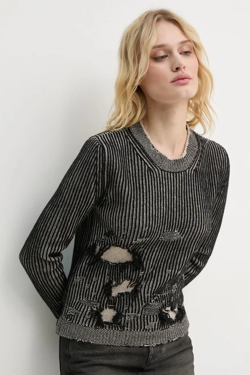 MM6 MAISON MARGIELA Вълнен пуловер с две лица