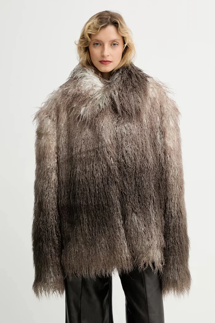 MMC STUDIO Палто в кафяво FLORO.FUR