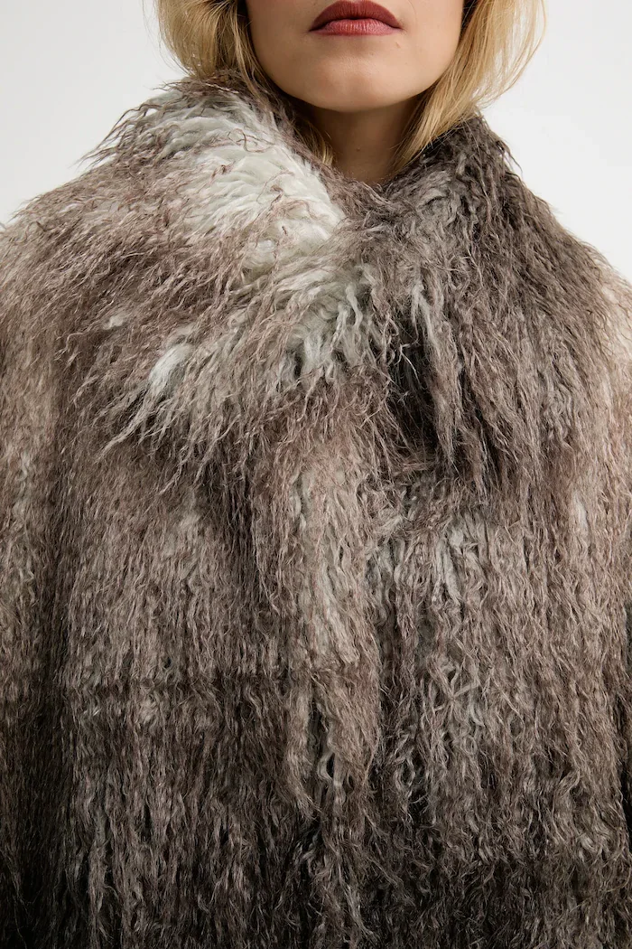 MMC STUDIO Палто в кафяво FLORO.FUR