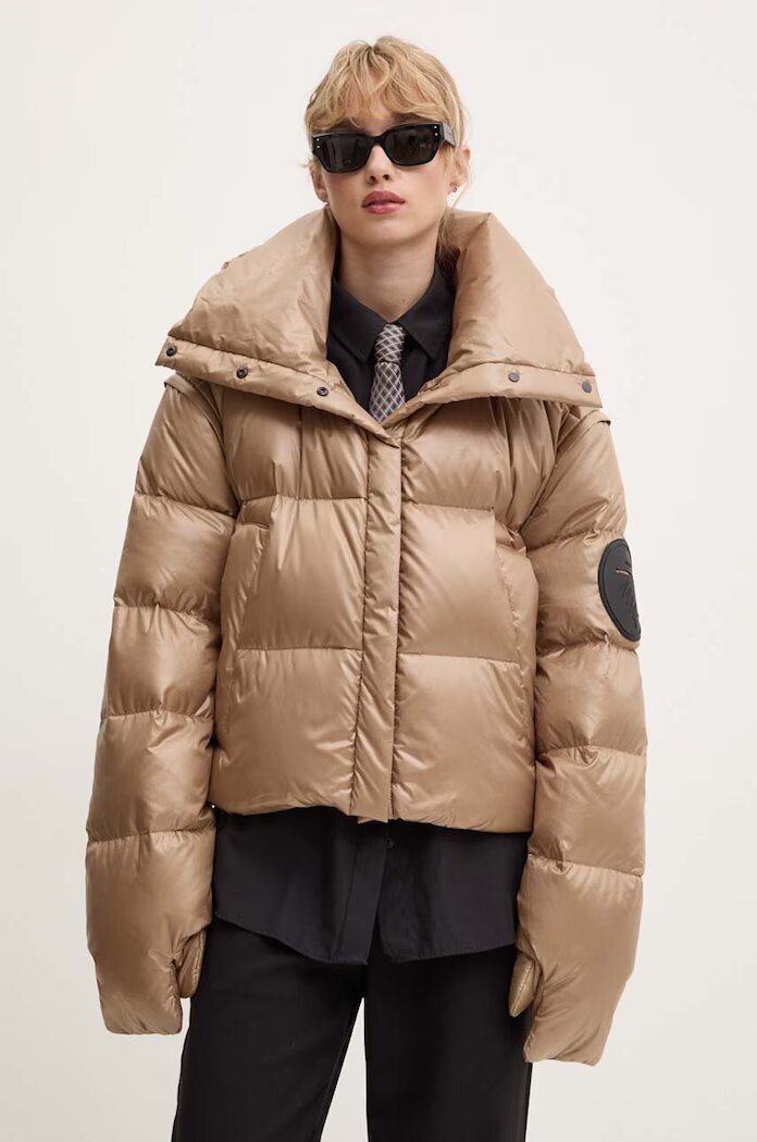 MMC STUDIO пухено яке дамско RAFO бежово RAFO.JACKET