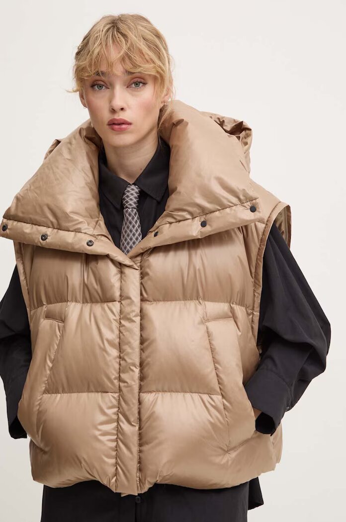 MMC STUDIO пухено яке дамско RAFO бежово RAFO.JACKET