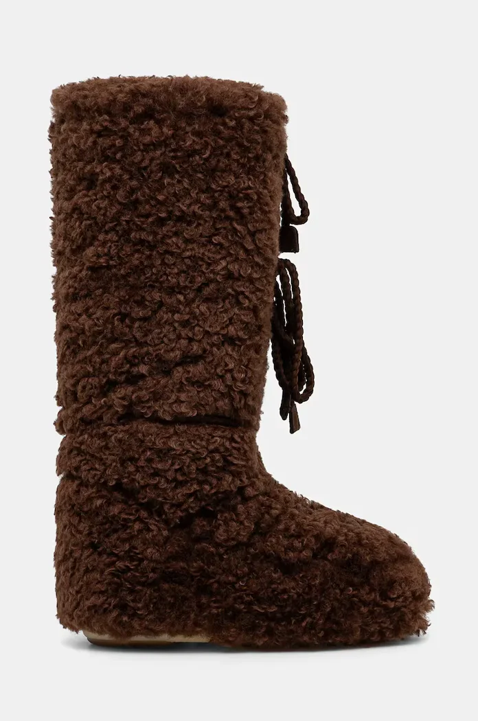 Moon Boot Апрески MB ICON CURLY EXTRA в кафяво 80D1403070 M010