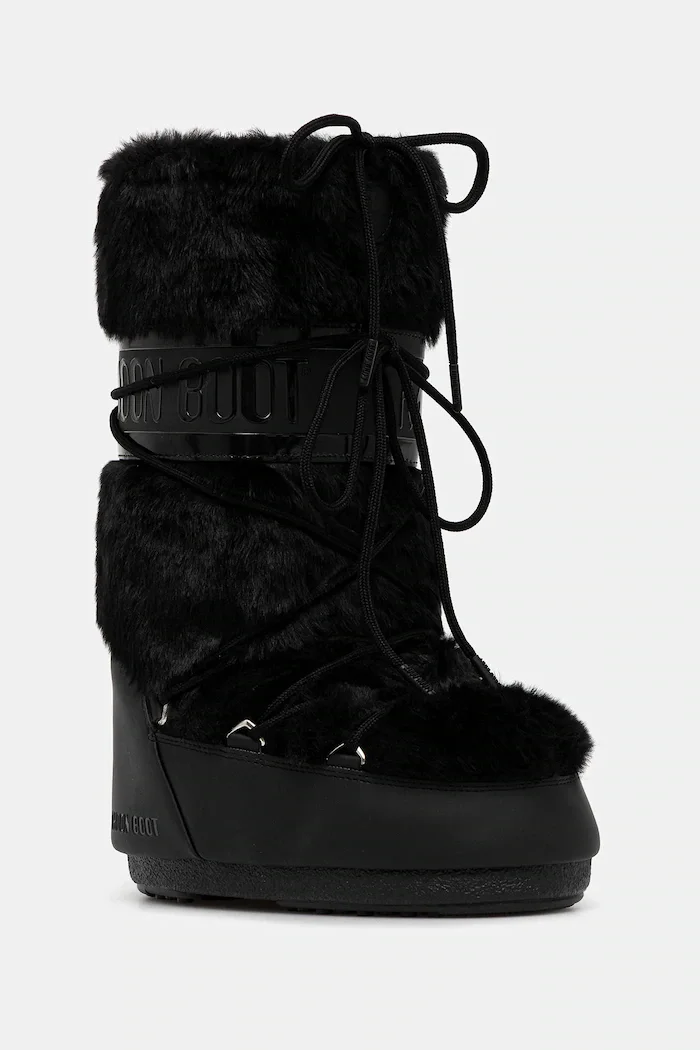 Moon Boot Апрески MB ICON FAUX FUR в черно 80D1408900 N001