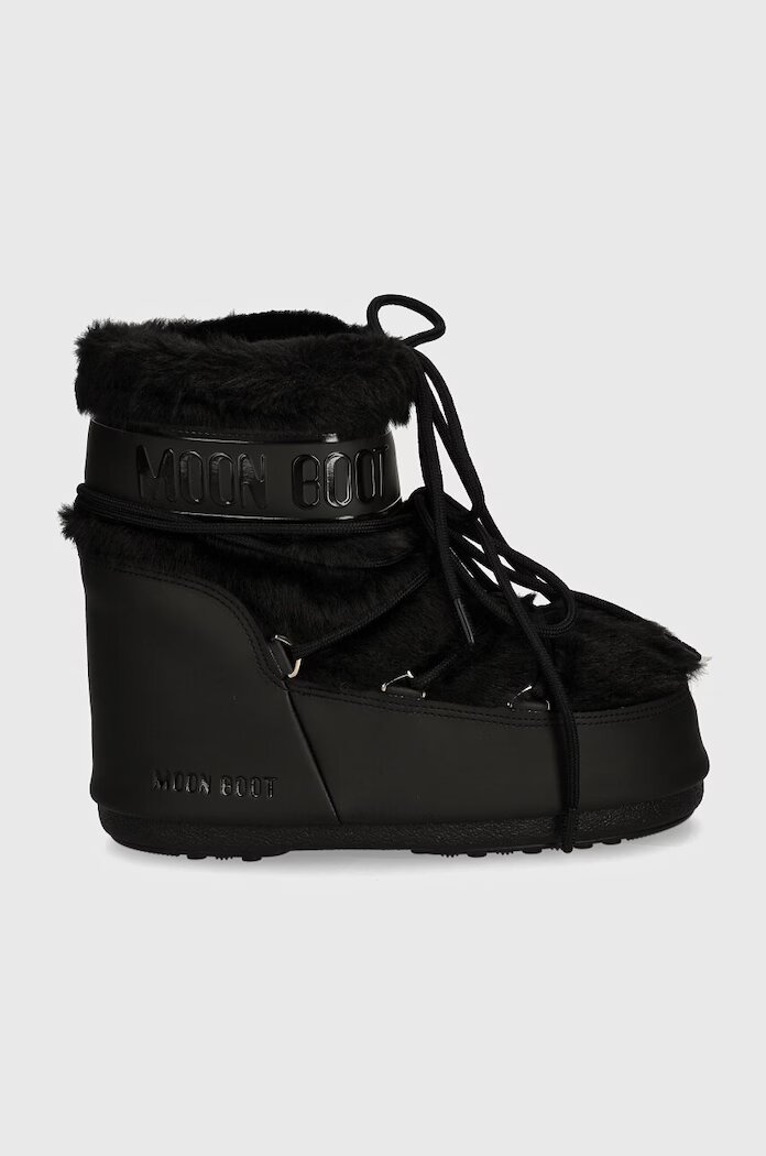 Moon Boot Апрески MB ICON LOW FAUX FUR в черно 80D1409390 N001