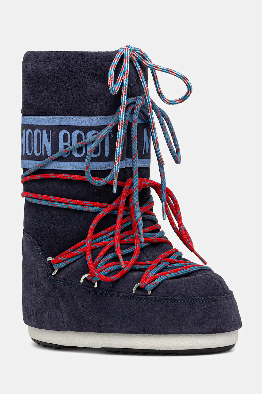Moon Boot Детски велурени зимни обувки MB ICON SUEDE LACES