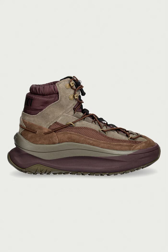 Moon Boot MB MOON247 XLACE MID апрески мъжки от кожа кафяви 80D2490070 HM04