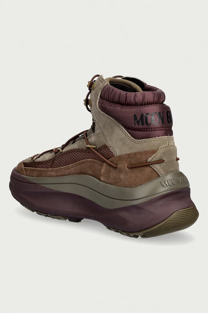 Moon Boot MB MOON247 XLACE MID апрески мъжки от кожа кафяви 80D2490070 HM04