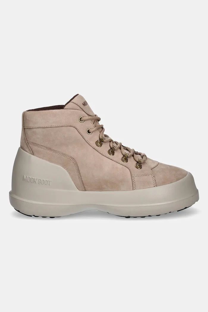 Moon Boot Туристически обувки от набук MB LUNA TREK MID NUBUCK в бежово 80D2480070 L003