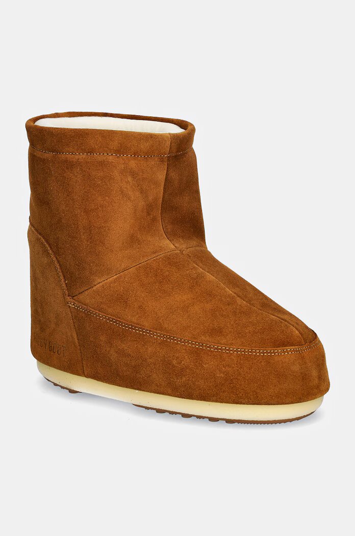Moon Boot Велурени апрески Icon Low Nolace Suede в кафяво 80D1409400-M008