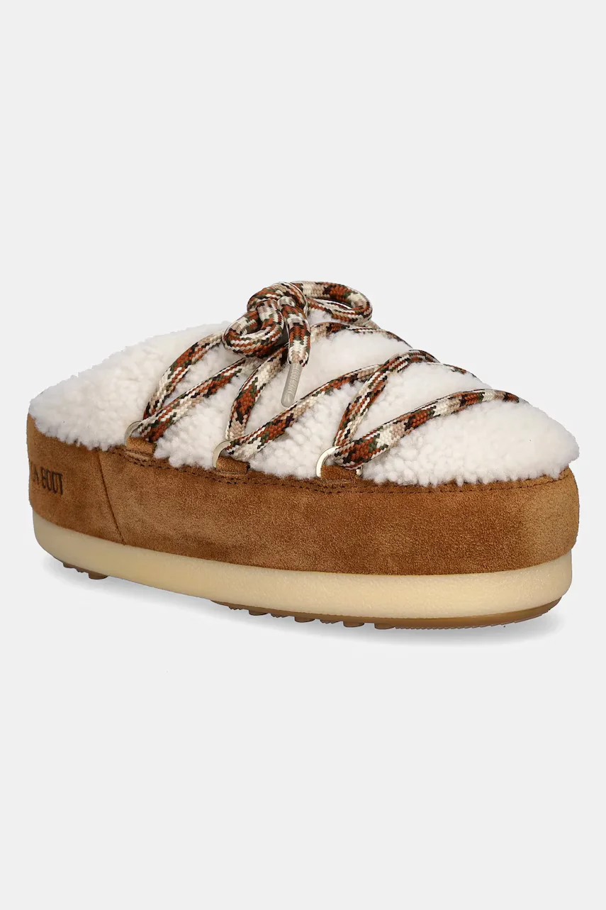 Moon Boot Велурени апрески MB EVX MULE SHEARLING