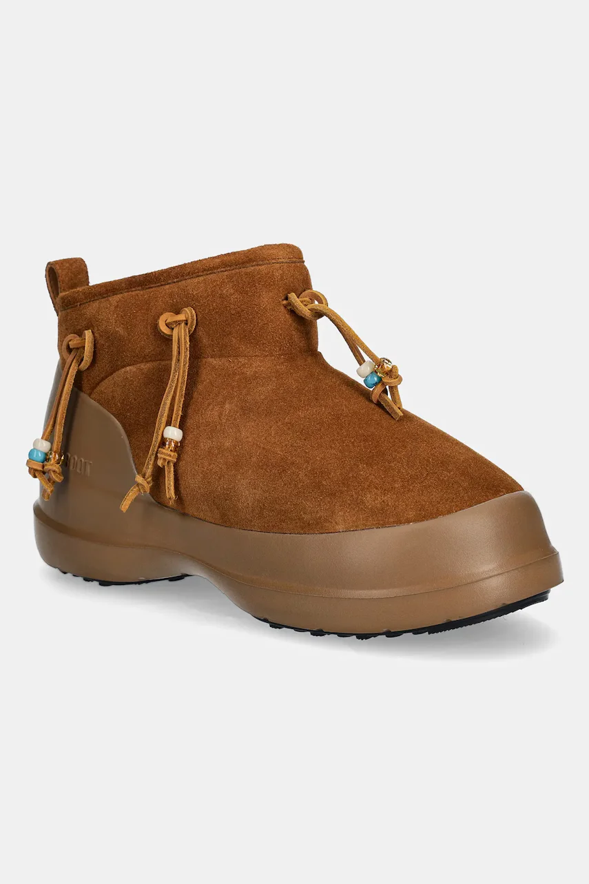 Moon Boot Велурени апрески MB LUNA LOW SUEDE BEADS