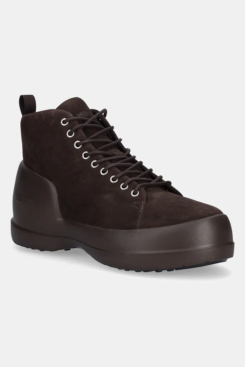 Moon Boot Велурени апрески MB MEZZALUNA LACE UP MID SUEDE