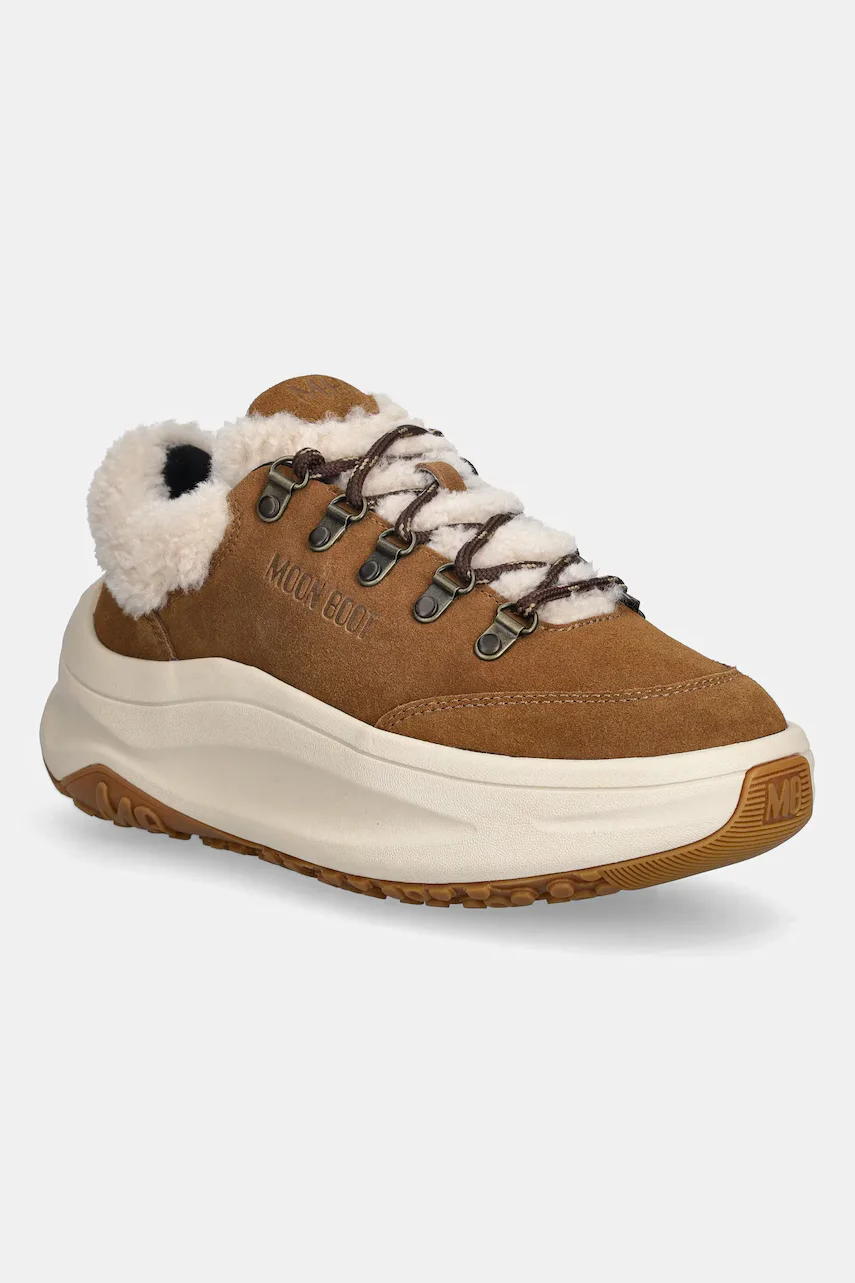 Moon Boot Велурени маратонки MB MOON247 CITY SHEARLING