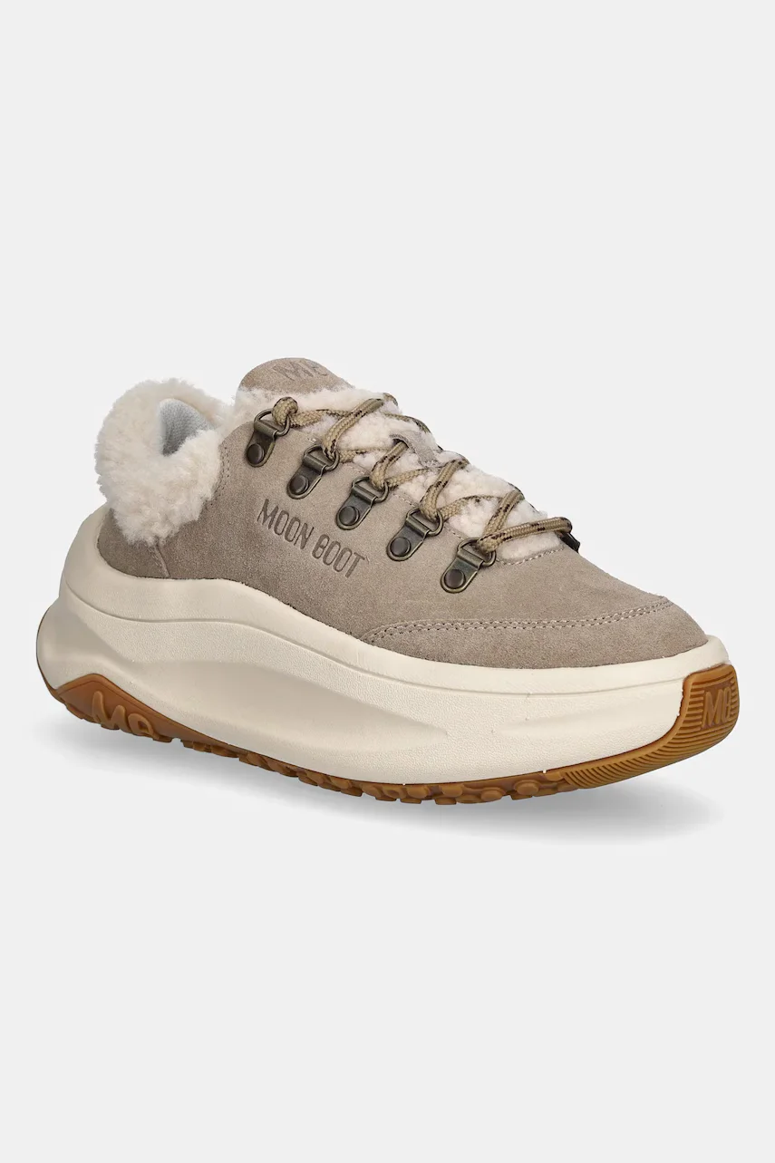 Moon Boot Велурени маратонки MB MOON247 CITY SHEARLING