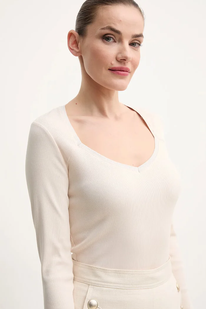 Morgan Блуза с дълги ръкави TRESOR в бежово TRESOR