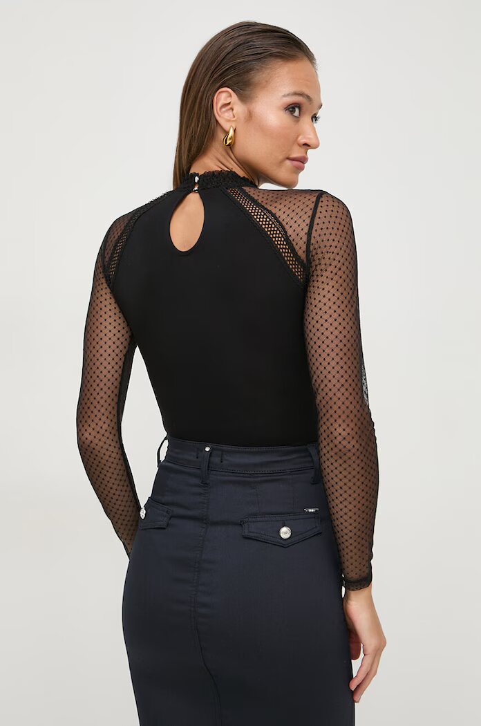 Morgan Боди TJULIE в черно с изчистен дизайн UNIQUE.BLACK