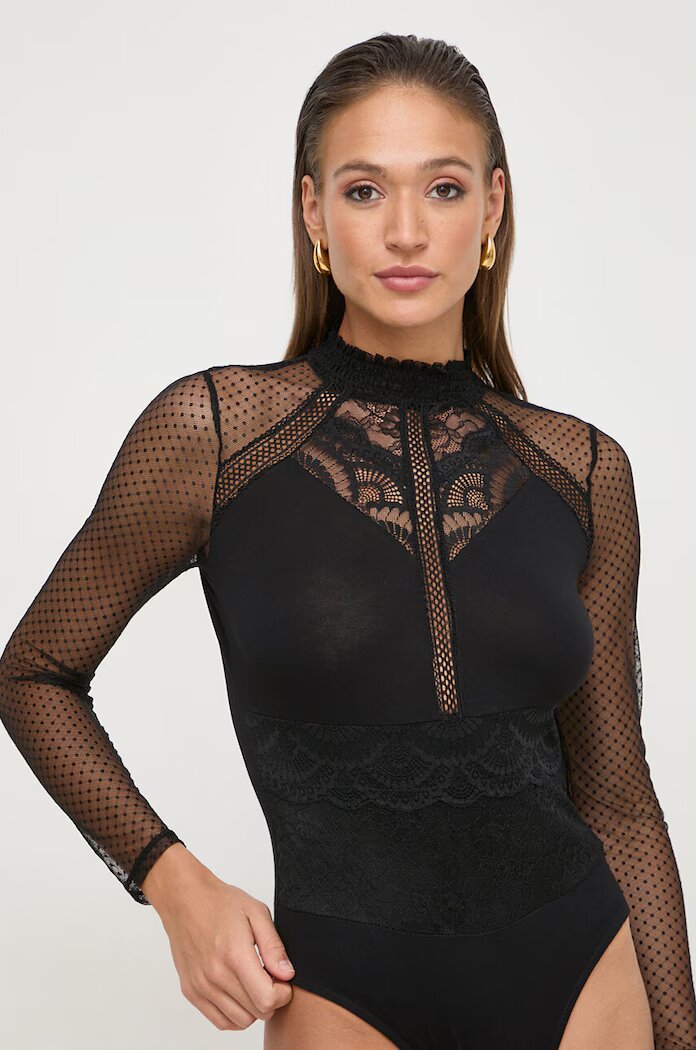 Morgan Боди TJULIE в черно с изчистен дизайн UNIQUE.BLACK